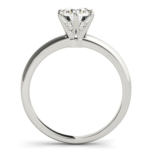 0.50ct Round Grown Diamond Engagement Rings in 14K White Gold