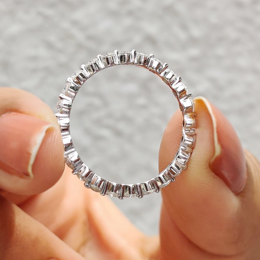 1.50 Ct. Round cut Moissanite Engagement Ring by Black Jack