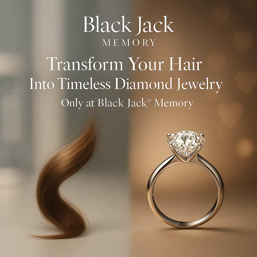 Blue Leaf Memory Pendant – Lab Grown Diamond from Ashes or Hair (0.50ct to 3ct) in White Gold