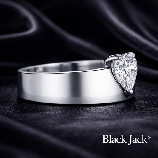 1.00 CT Heart Shape Memory Diamond Ring from Pet or Human Ashes – Lab Grown Diamond in 14K White Gold