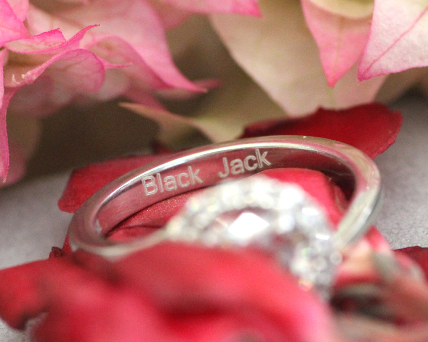 Round Solitaire Moissanite Engagement Ring 3.00 Ct. in 925 Silver by Black Jack