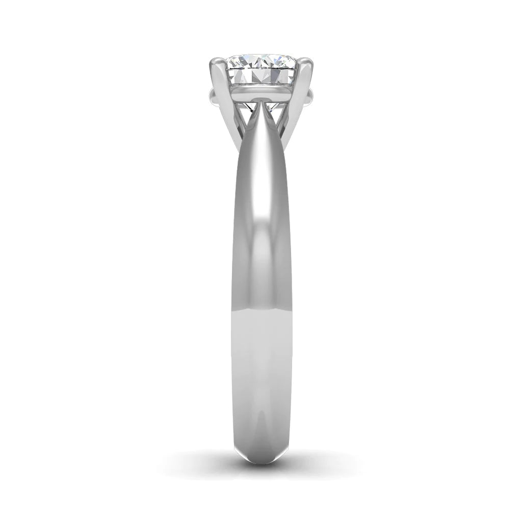 1.00 Ct. Round Lab-Created Diamond Engagement Rings in 14K White Gold