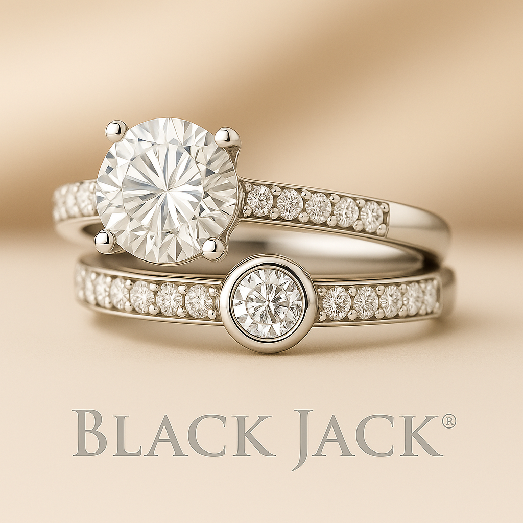 2.50 CT Lab Grown Diamond Wedding Ring Set – Hair to Diamond from Love | Women’s Engagement & Wedding Bands – White Gold