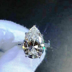 2.00 Ct. Pear cut Moissanite Engagement Ring by Black Jack