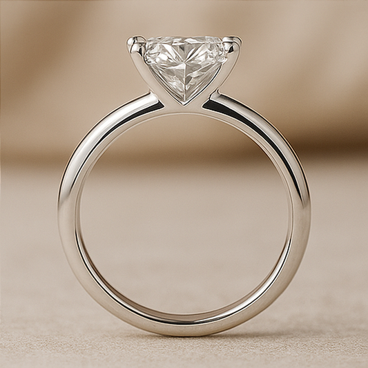 Lab-Grown Memorial Diamond Ring – Pet Ashes or Hair to Diamond – 1 to 5 CT – White Gold – Black Jack® Memory