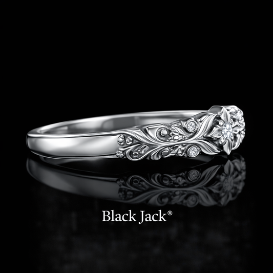 0.40 Carat Lab-Grown Diamond Women’s Wedding Band Round Cut in 14K White Gold