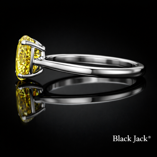 2.00 Carat Lab-Grown Diamond Solitaire Engagement Ring – Oval Cut in 14K White Gold