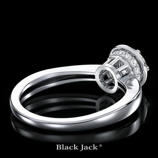 1.50 Carat Round Cut Moissanite Bezel Solitaire Engagement Ring in 925 Sterling Silver