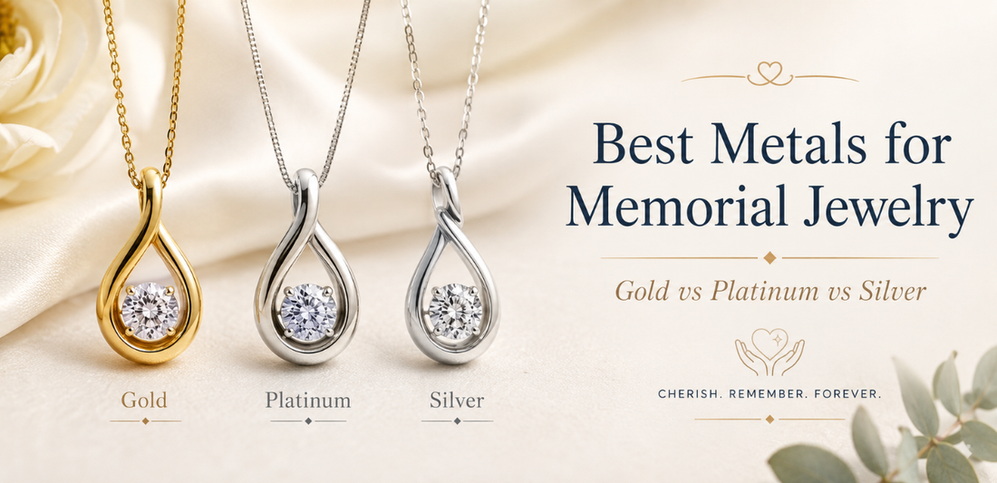 Best Metals for Memorial Jewelry: Gold vs Platinum vs Silver