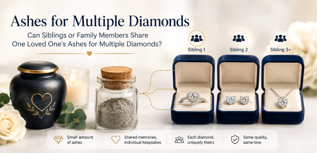 Can Siblings or Family Members Share One Loved One's Ashes for Multiple Diamonds?