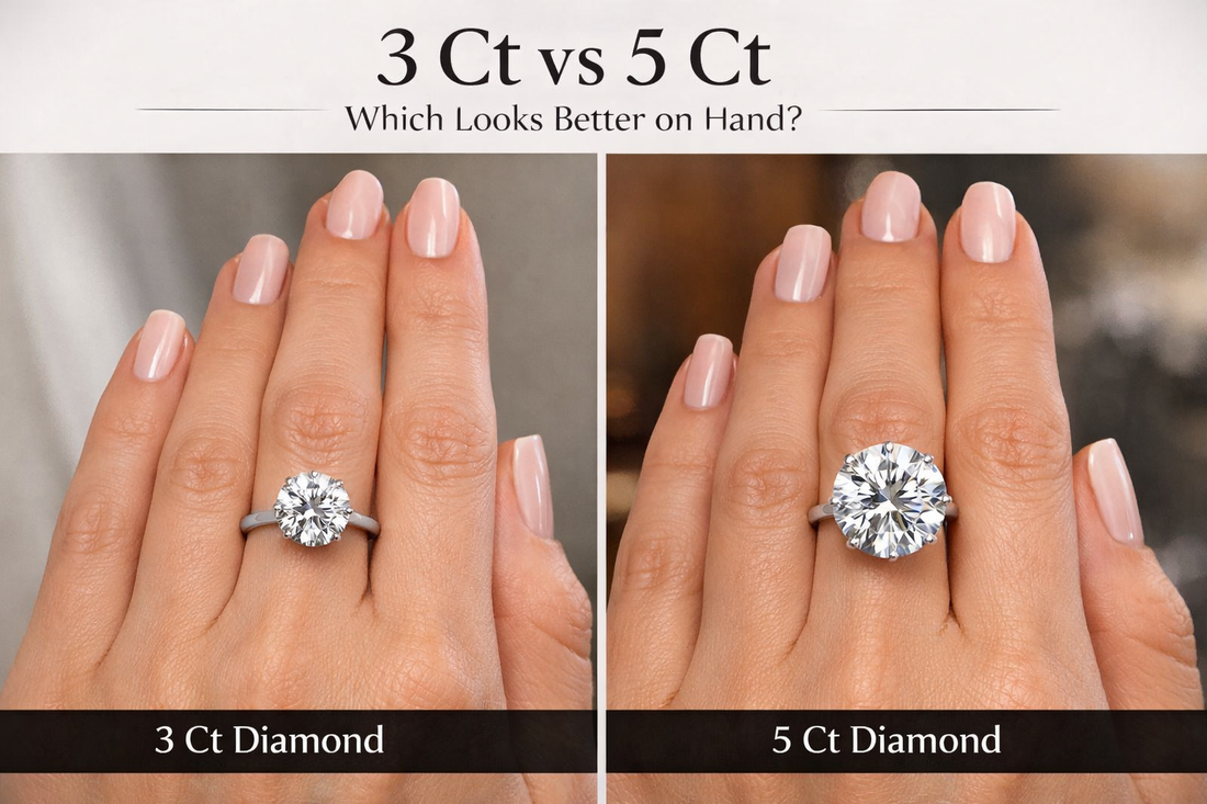 3 Ct vs 5 Ct – What Looks Better on Hand?