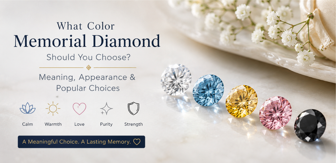 What Color Memorial Diamond Should You Choose? Meaning, Appearance & Popular Choices