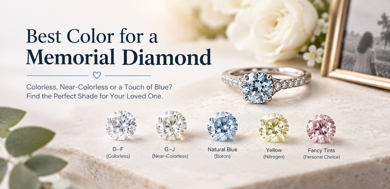 What Is the Best Color for a Memorial Diamond?
