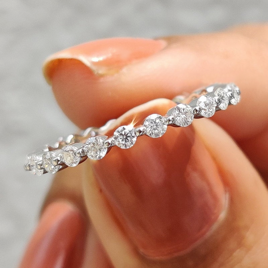 1.50 Ct. Round cut Moissanite Engagement Ring by Black Jack