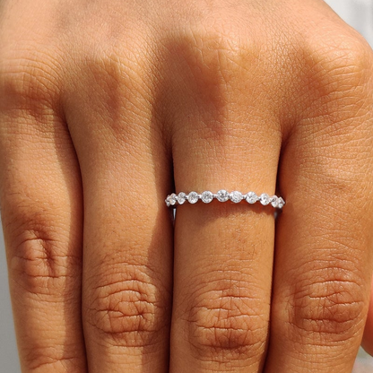 1.50 Ct. Round cut Moissanite Engagement Ring by Black Jack