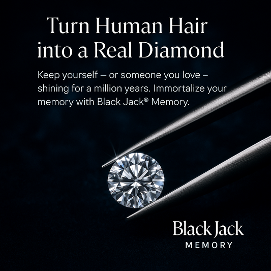 Pink Memory Diamond Men’s Stud from Ashes or Hair | Lab Grown 0.25–3.00 ct Single Earring