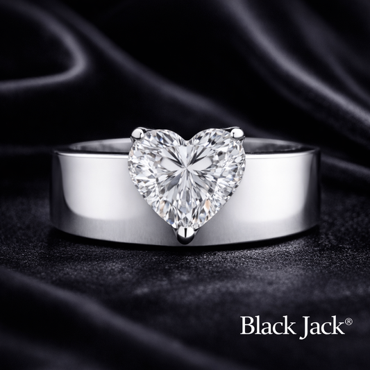 1.00 CT Heart Shape Memory Diamond Ring from Pet or Human Ashes – Lab Grown Diamond in 14K White Gold