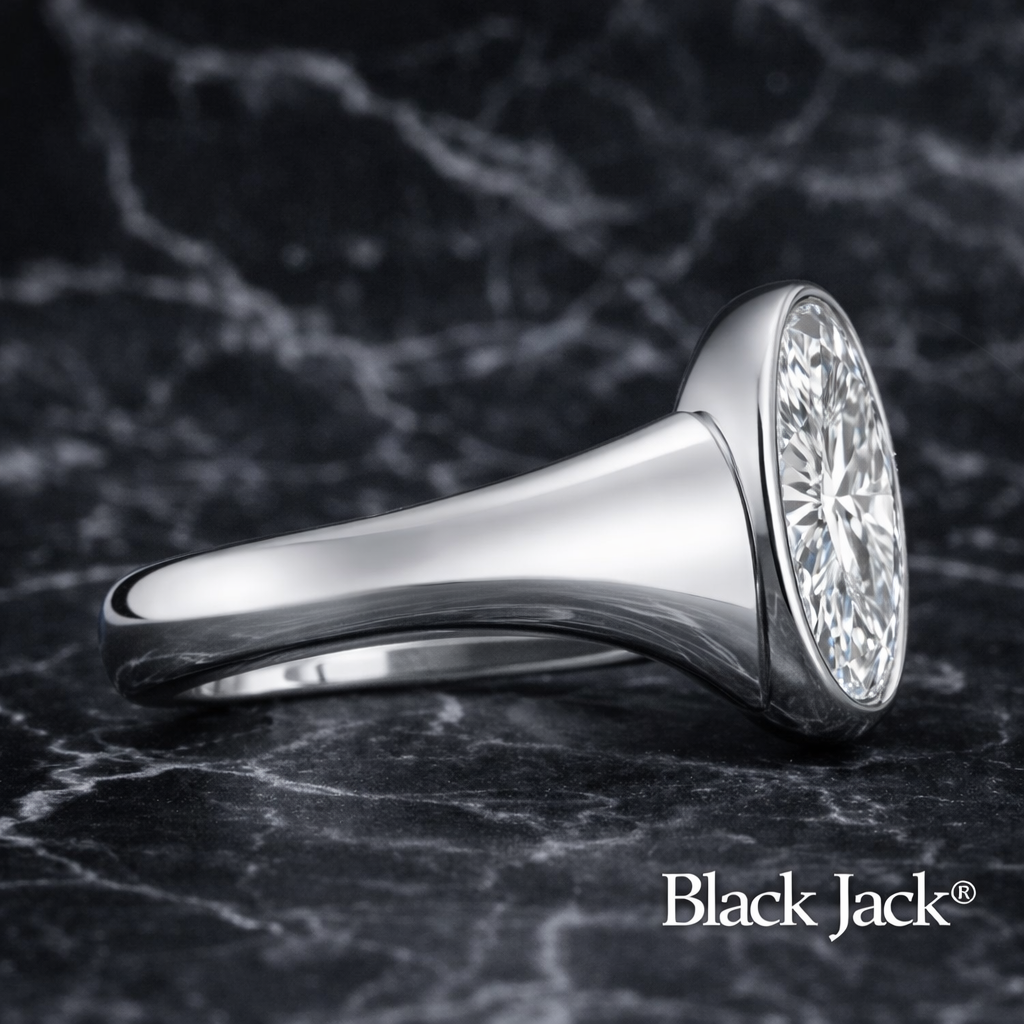 1.50 CT Oval Memory Diamond Ring from Pet or Human Ashes – Lab Grown Diamond in 14K White Gold