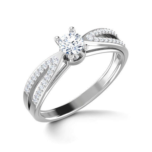 3.00 Ct. Round Cut Moissanite Engagement Ring by Black Jack