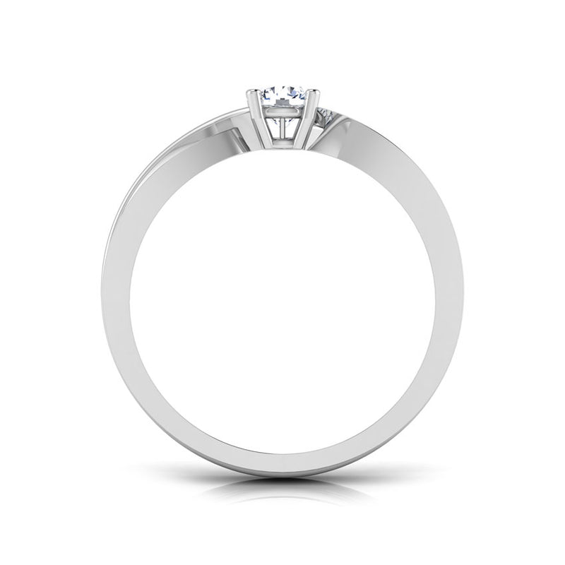 2.50 Ct. Round Shape Moissanite Engagement Ring by Black Jack