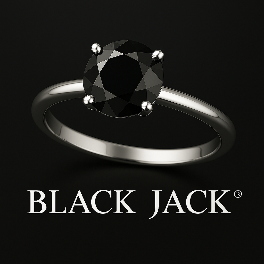 2.00 CT Black Moissanite Memory Ring – 925 Silver from Pet/Human Ashes