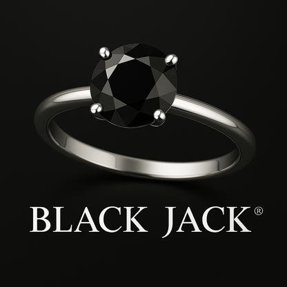 2.00 CT Black Moissanite Memory Ring – 925 Silver from Pet/Human Ashes