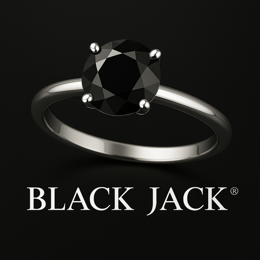 2.00 CT Black Moissanite Memory Ring – 925 Silver from Pet/Human Ashes
