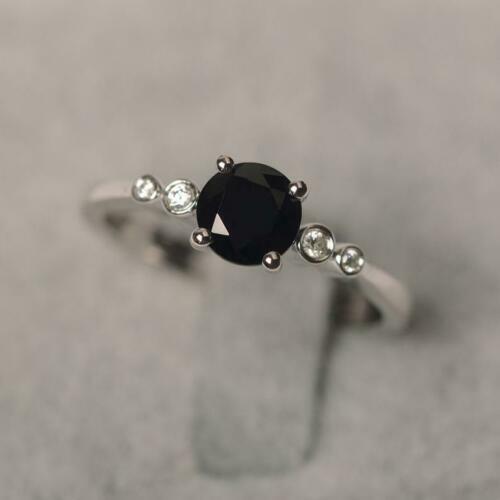 Black Round Solitaire Moissanite 1.50 ct. Engagement Ring by Black Jack