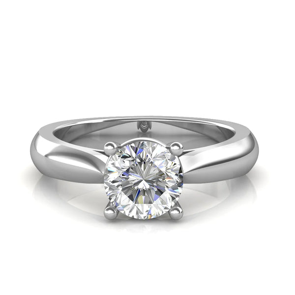 1.00 Ct. Round Lab-Created Diamond Engagement Rings in 14K White Gold