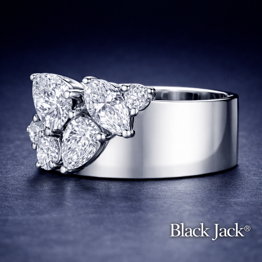 2.25 CT Multi-Stone Memory Diamond Ring from Pet or Human Ashes – 14K White Gold