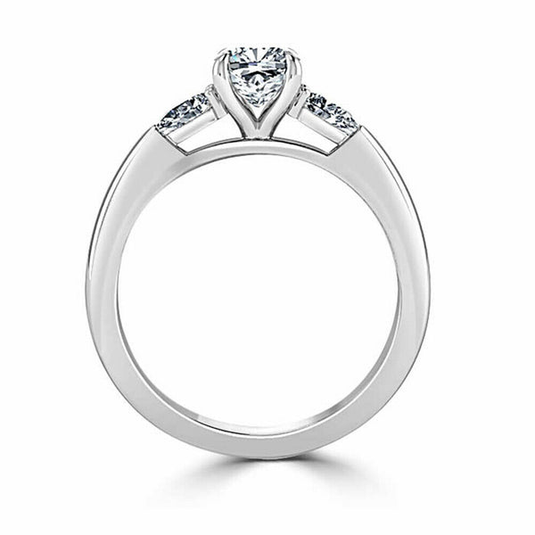 3.00 Ct. Oval cut Moissanite Engagement Ring by Black Jack