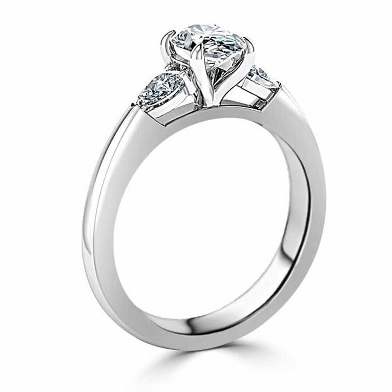 3.00 Ct. Oval cut Moissanite Engagement Ring by Black Jack