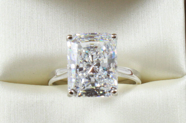 Radiant cut 3.00 Ct. Moissanite Engagement Ring by Black Jack