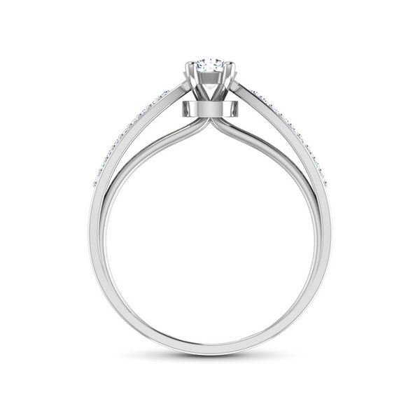 3.00 Ct. Round cut Moissanite Engagement Ring by Black Jack