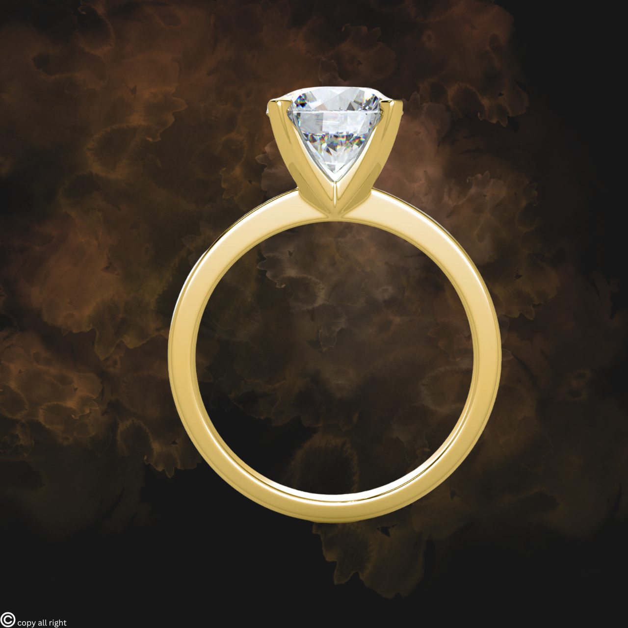 2.00 Ct. Lab Grown Diamond Solitaire Engagement Ring – IGI Certified, D Color VVS1 Excellent Cut, 14K Yellow Gold by Black Jack®