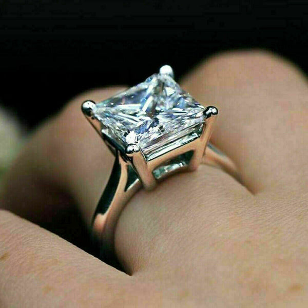 3.00 Ct. Princess cut Moissanite Engagement Ring by Black Jack