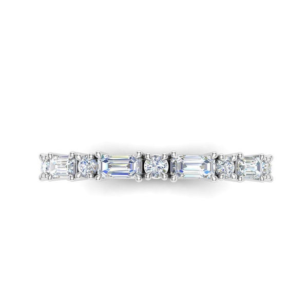 1.00 Ct. Emerald cut Moissanite Engagement Ring by Black Jack