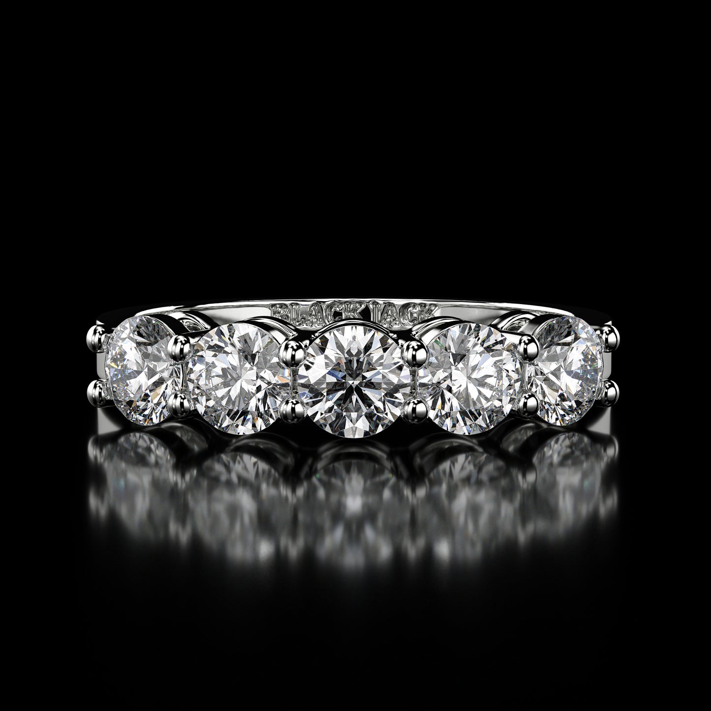 1.75 Carat Lab-Grown Diamond Wedding Band – Round Cut in 14K White Gold