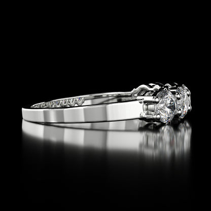 1.75 Carat Lab-Grown Diamond Wedding Band – Round Cut in 14K White Gold