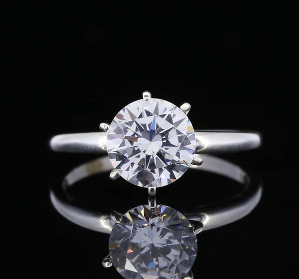 1.00 Ct. Round Solitaire Lab Grown Diamond Engagement Rings