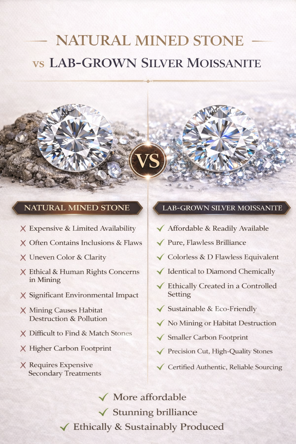 3.30 Carat Round Cut Moissanite Criss Cross Engagement Ring in 925 Sterling Silver