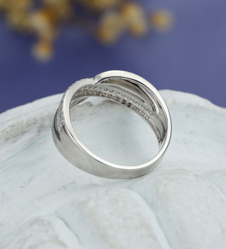 Unique 3.00 Round Shape Moissanite Engagement Ring by Black Jack