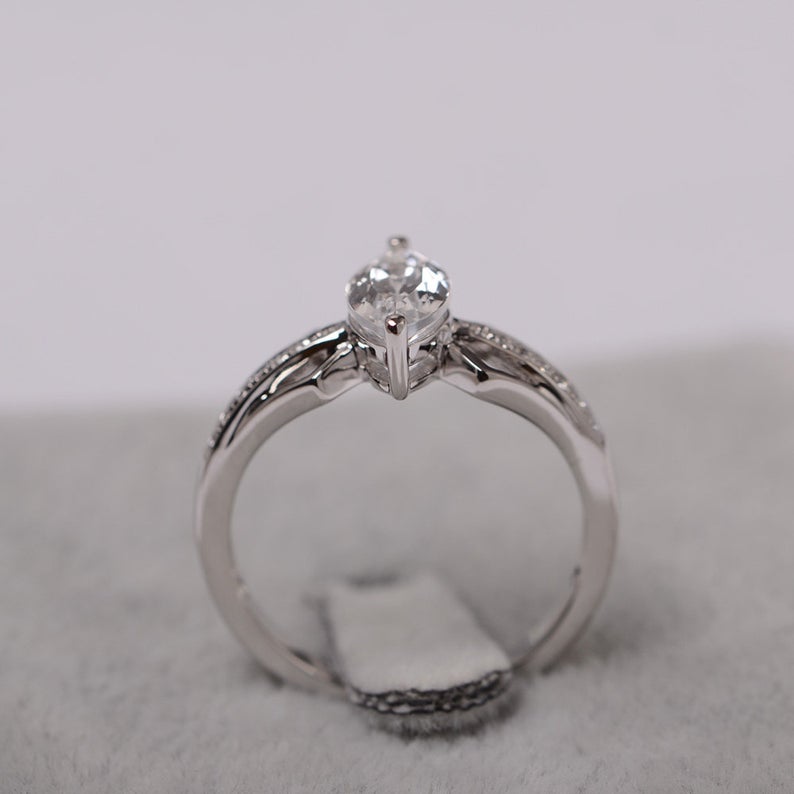 2.00 Marquise Shape Moissanite Engagement Ring by Black Jack