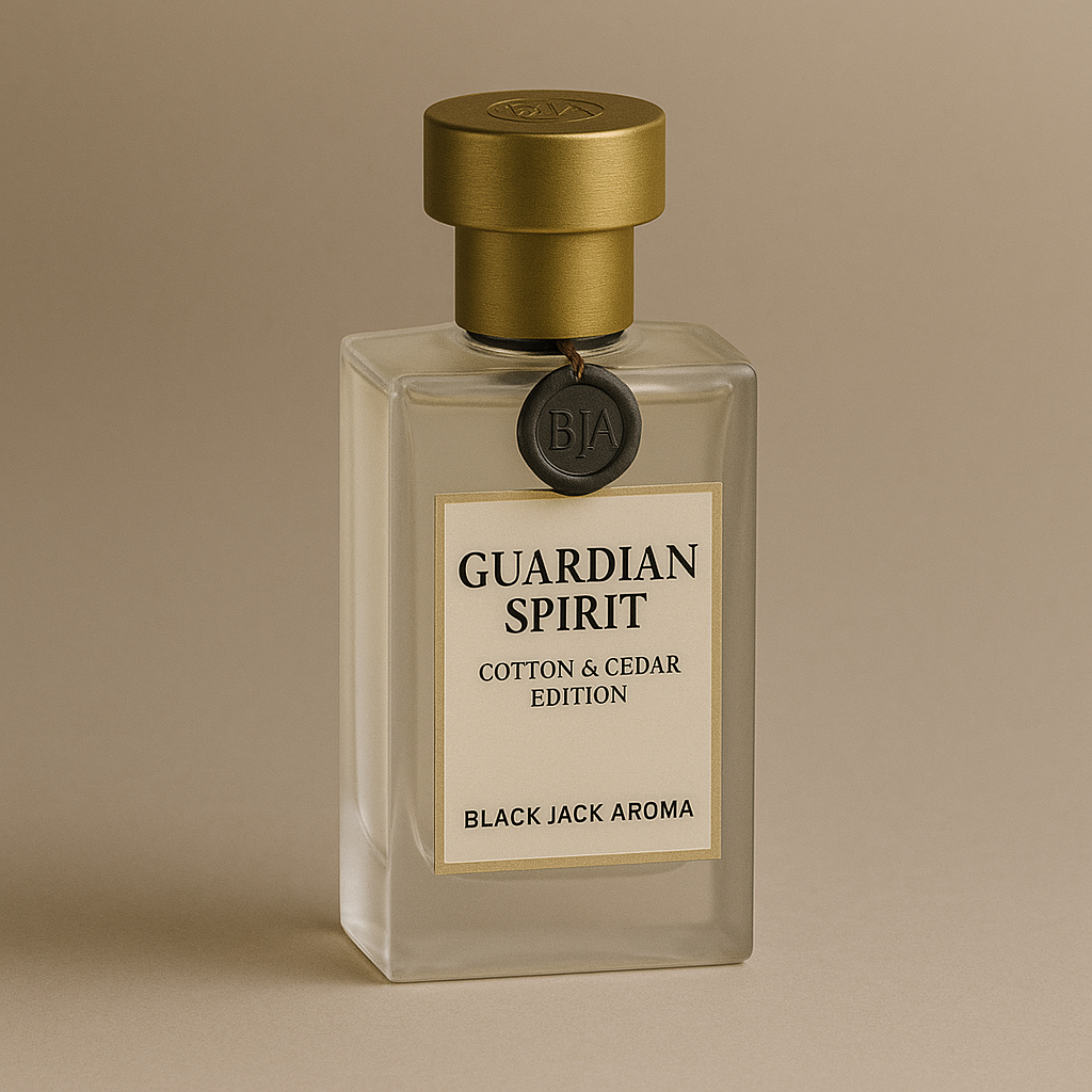 Guardian Spirit™ – Cotton & Cedar Edition | Perfume from Pet Ashes or Hair | Black Jack® Aroma – Pet Memory Perfumes™