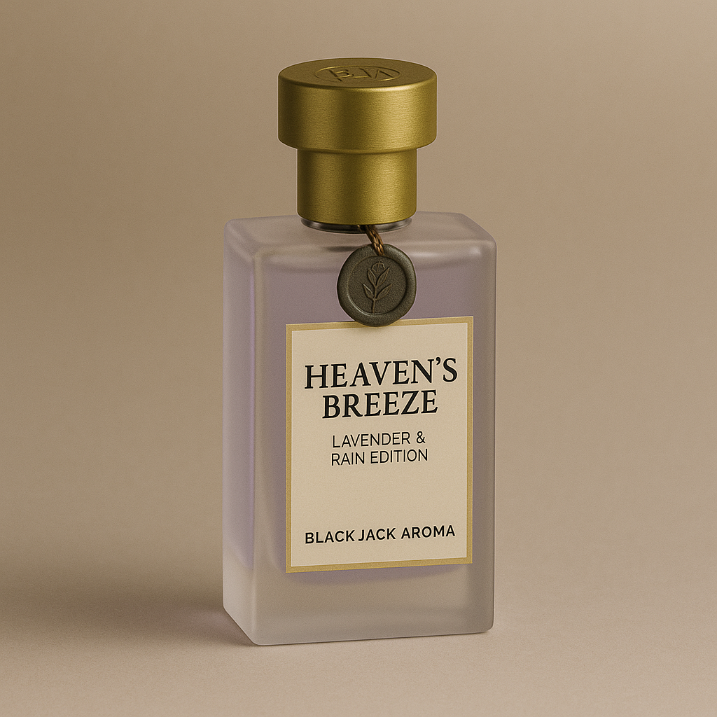 Heaven’s Breeze™ – Lavender & Rain Edition | Perfume from Pet Ashes or Hair | Black Jack® Aroma – Pet Memory Perfumes™