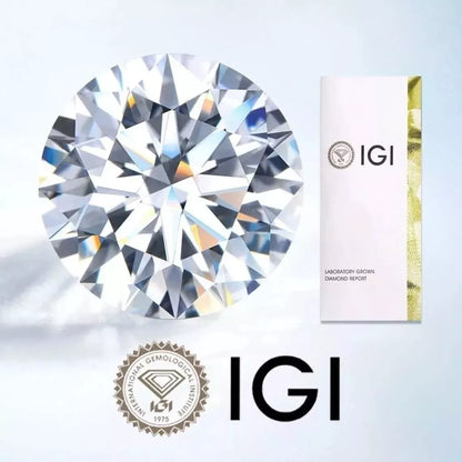 2.00 Ct. IGI Certified Lab Grown Diamond Stud Earrings – 14k White Gold, 4-Prong Screw-Back | E/F Color, SI Clarity | Black Jack®
