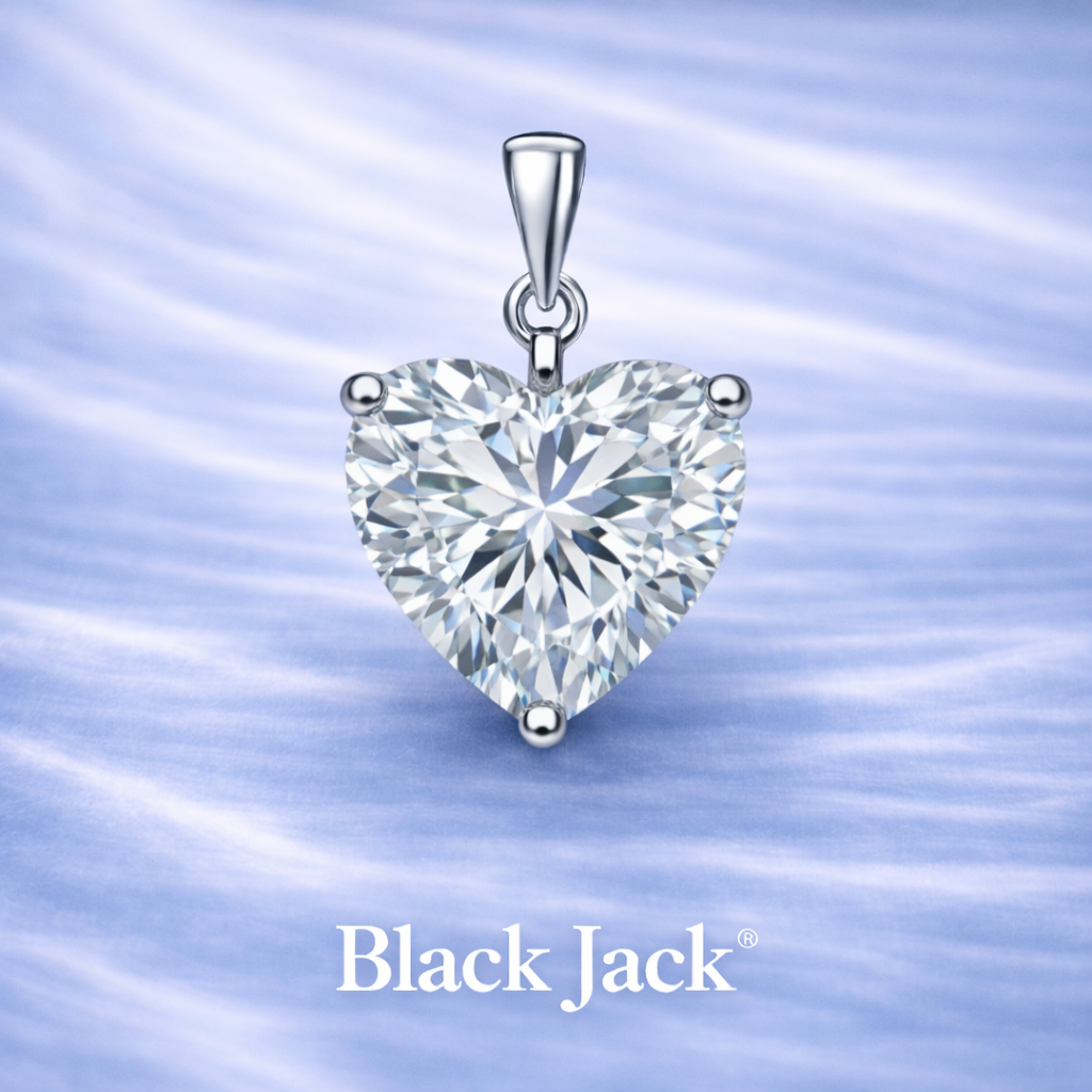 1.00 CT Heart Shaped Lab Grown Diamond Pendant in 14K White Gold | IGI Certified