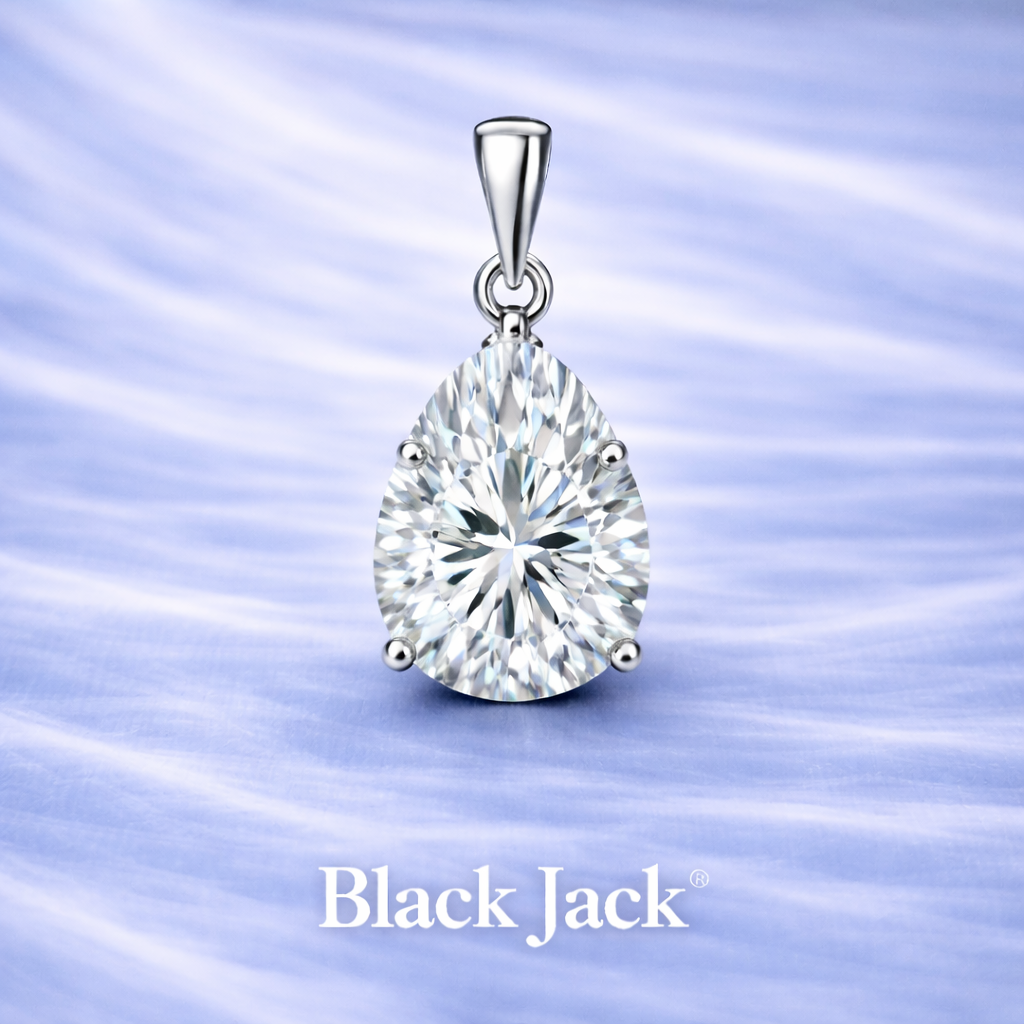 IGI Certified 1.00 CT Pear Shaped Lab Grown Diamond Pendant in 14K White Gold