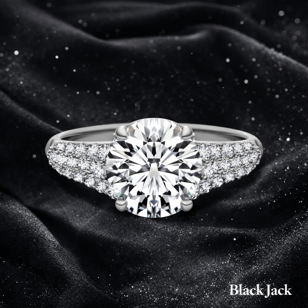 3.00 Carat Lab-Grown Diamond Bezel Set Engagement Ring – Round Cut in 14K White Gold