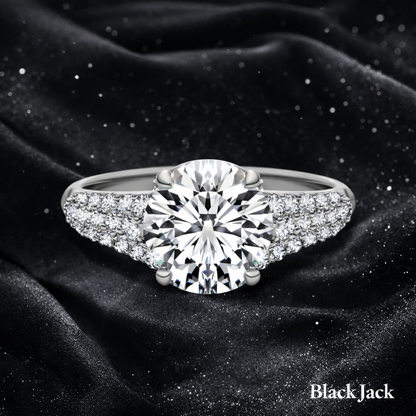 3.00 Carat Lab-Grown Diamond Bezel Set Engagement Ring – Round Cut in 14K White Gold